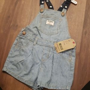 Oshkosh girls short overalls jumper